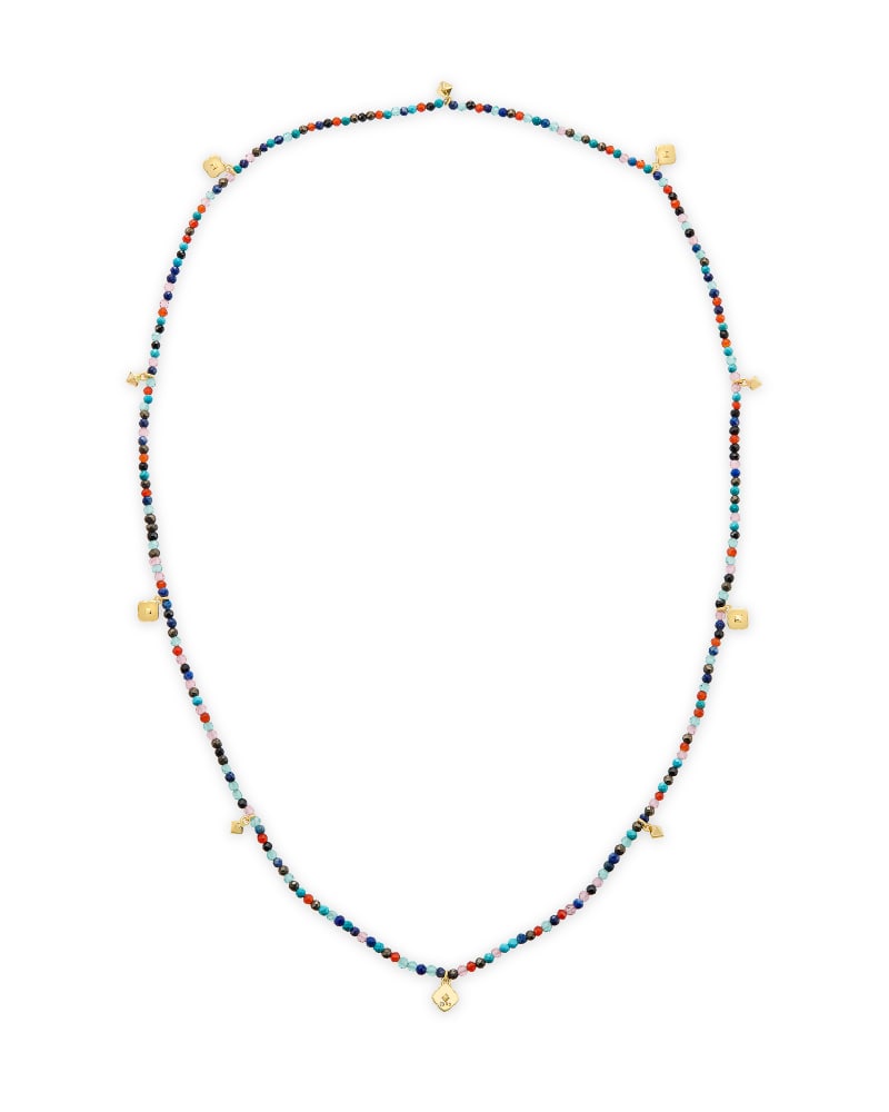 Britt Gold Convertible Stretch Necklace in Multi Mix image number 0